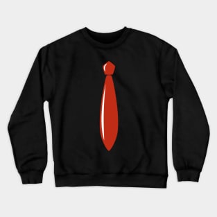 Shiny Red Tie Crewneck Sweatshirt